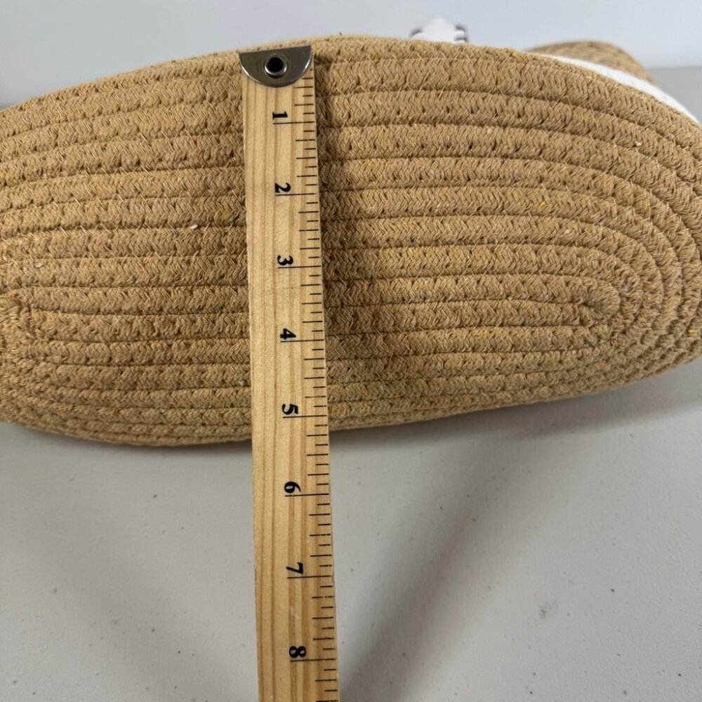 Raffia Tote Bag Natural Woven Beach Shopper Large Vacation Summer Chic Resort - Picture 6 of 15